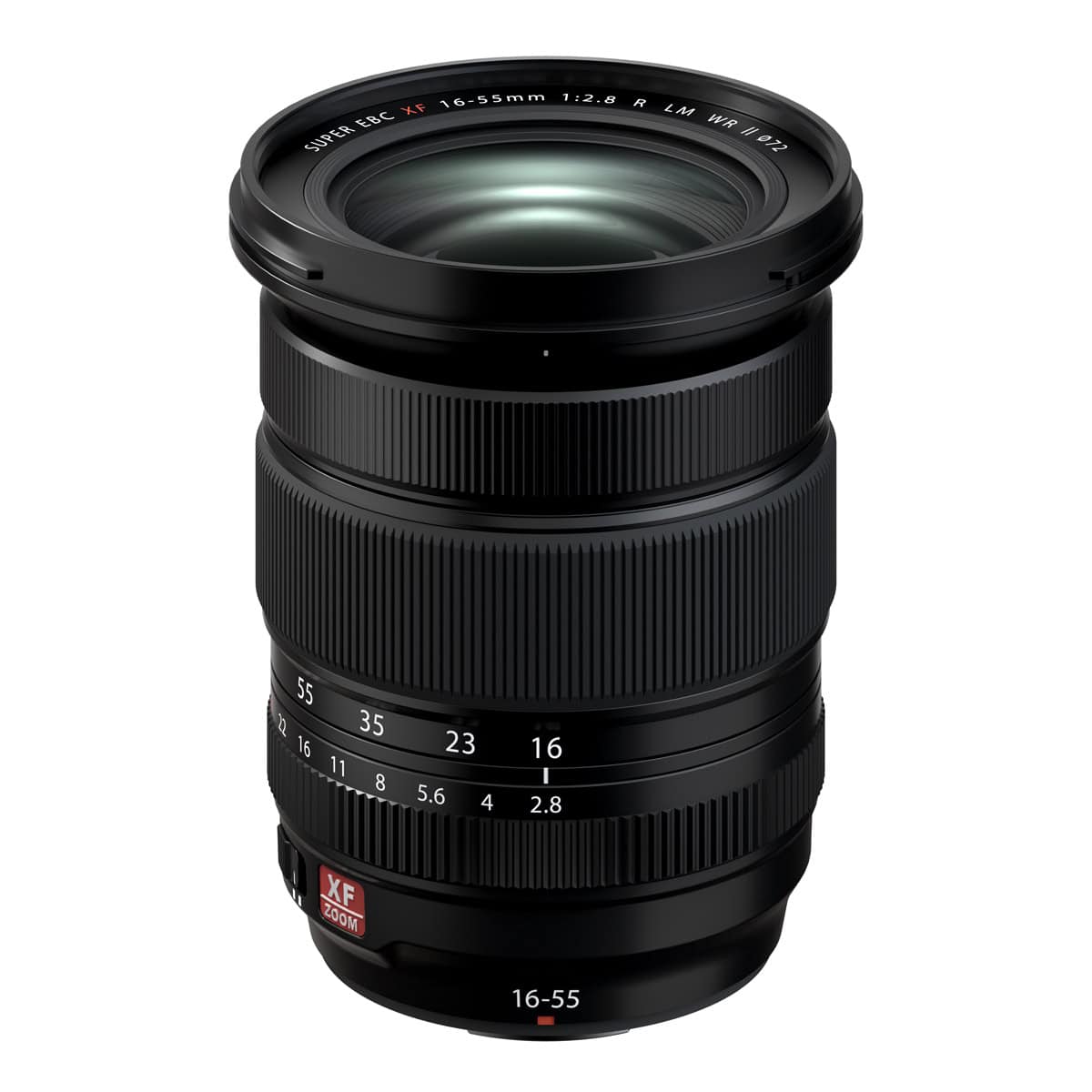 Hochwertiger Fujinon XF16-55mm F2.8 R LM WR II Zoom-Objektiv für Fujifilm Kameras.
